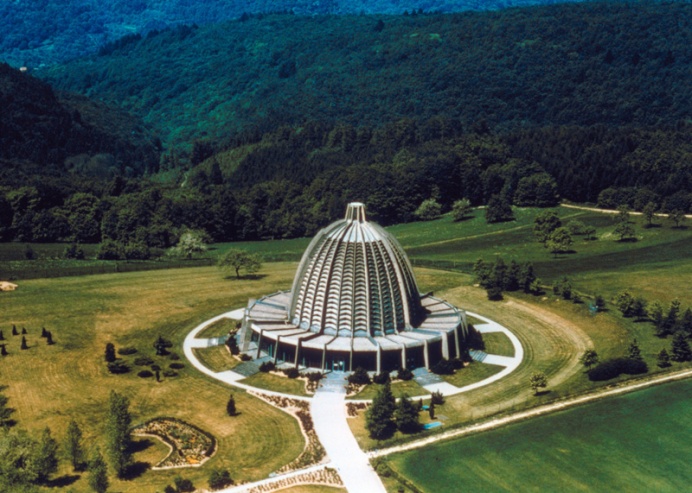 Panoramic view of Baha'i House of Worship-Langenhain